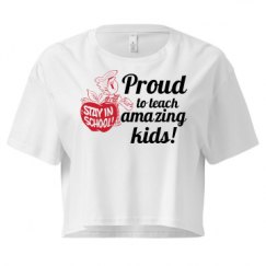 Ladies Festival Cali Crop Top Tee