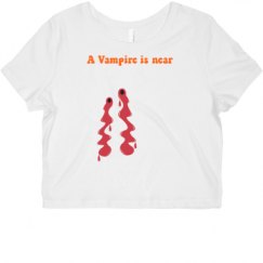 Ladies Slim Fit Crop Top Tee