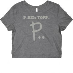 Ladies Slim Fit Crop Top Tee