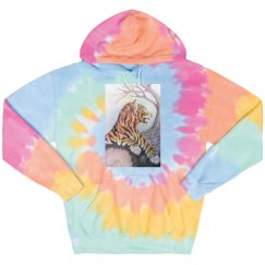 Unisex Tie-Dye Fleece Hoodie