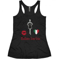 Ladies Slim Fit Super Soft Racerback Triblend Tank