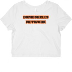 Ladies Slim Fit Crop Top Tee