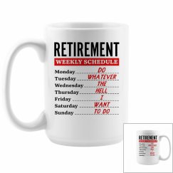 Retirement Weekly Schedule