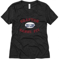 Ladies Relaxed Fit Super Soft Triblend V-Neck Tee