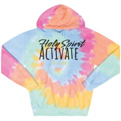 Unisex Tie-Dye Fleece Hoodie