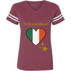 Ladies Relaxed Fit Vintage Sports Tee