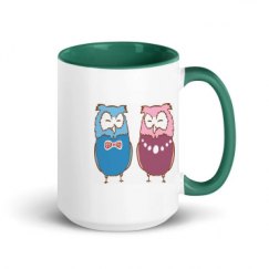 15oz Ceramic Mug with Color Inside