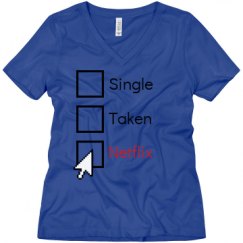 Ladies Relaxed Fit V-Neck Tee