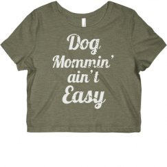 Ladies Slim Fit Crop Top Tee