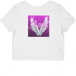 Ladies Slim Fit Crop Top Tee