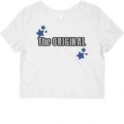 Ladies Slim Fit Crop Top Tee