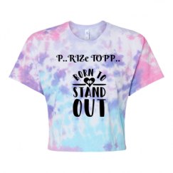 Women's Tie Dye Crop Top Tee