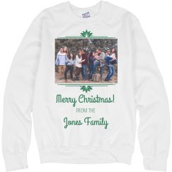 Custom Family Christmas Photo Sweater