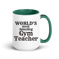 15oz Ceramic Mug with Color Inside