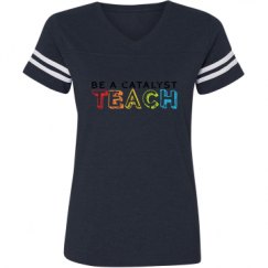 Ladies Relaxed Fit Vintage Sports Tee