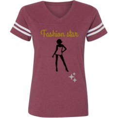 Ladies Relaxed Fit Vintage Sports Tee