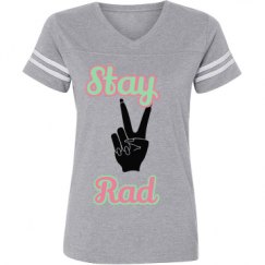 Ladies Relaxed Fit Vintage Sports Tee
