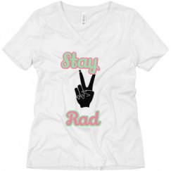 Ladies Relaxed Fit V-Neck Tee