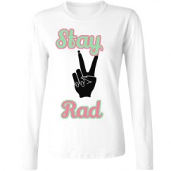 Ladies Relaxed Fit Basic Long Sleeve Tee