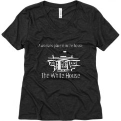 Ladies Relaxed Fit Super Soft Triblend V-Neck Tee