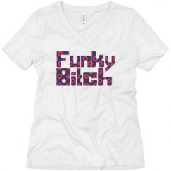 Ladies Relaxed Fit V-Neck Tee