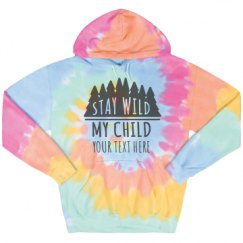 Unisex Tie-Dye Fleece Hoodie