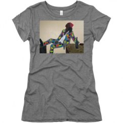Ladies Slim Fit Super Soft Triblend Tee