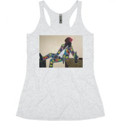 Ladies Slim Fit Super Soft Racerback Triblend Tank