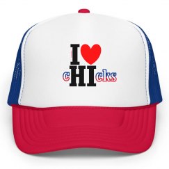 I ❤ Hawaiian Chicks - All Rock Black Caps