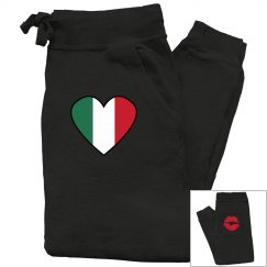 Italy flag sweatpants