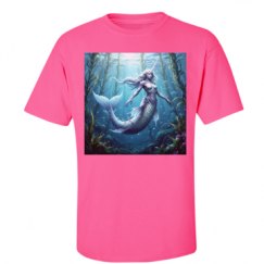 Unisex Ultra Cotton Safety Neon Crewneck Tee