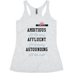 Ladies Slim Fit Super Soft Racerback Triblend Tank