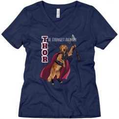 Ladies Relaxed Fit V-Neck Tee