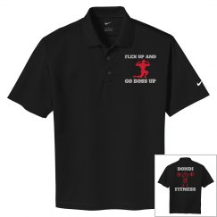 DONDIFITNESS GUYS DRI FIT NIKE POLO SHIRT