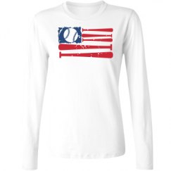 Ladies Relaxed Fit Basic Long Sleeve Tee