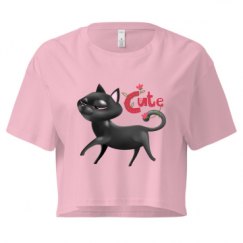 Ladies Festival Cali Crop Top Tee