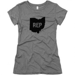 Ladies Slim Fit Super Soft Triblend Tee