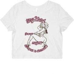 Ladies Slim Fit Crop Top Tee