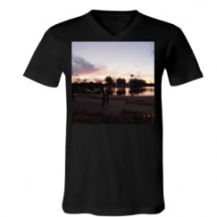 Unisex V-Neck Jersey Tee