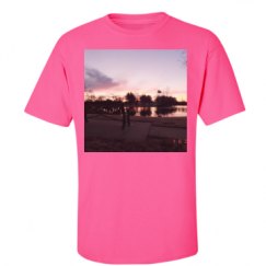 Unisex Ultra Cotton Safety Neon Crewneck Tee