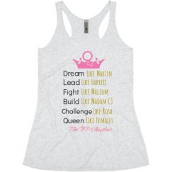 Ladies Slim Fit Super Soft Racerback Triblend Tank