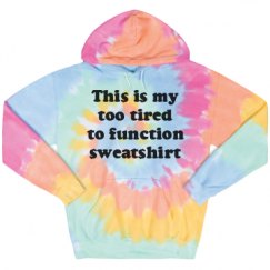 Unisex Tie-Dye Fleece Hoodie