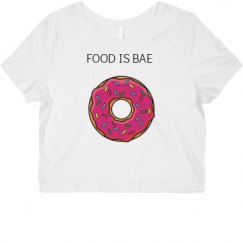 Ladies Slim Fit Crop Top Tee