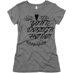 Ladies Slim Fit Super Soft Triblend Tee