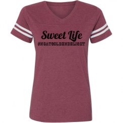 Ladies Relaxed Fit Vintage Sports Tee