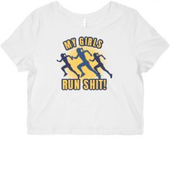 Ladies Slim Fit Crop Top Tee