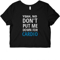 Ladies Slim Fit Crop Top Tee