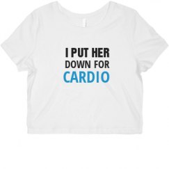 Ladies Slim Fit Crop Top Tee