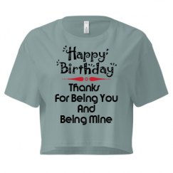 Ladies Festival Cali Crop Top Tee