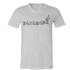 Unisex V-Neck Jersey Tee